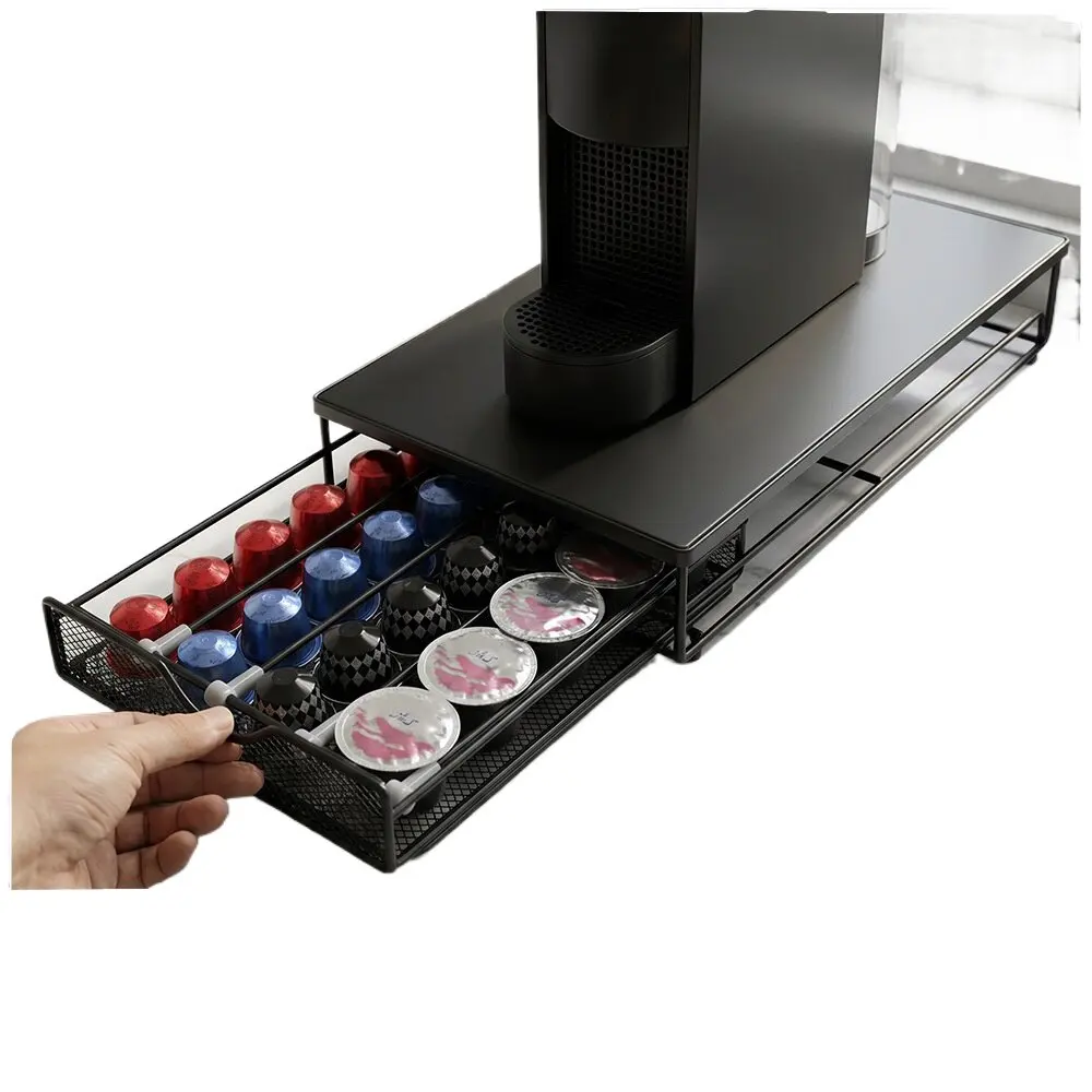 ネスプレッソコーヒーカプセル用デスクトップ引き出し収納ラック - Coffee Capsule Holder のレビューと価格