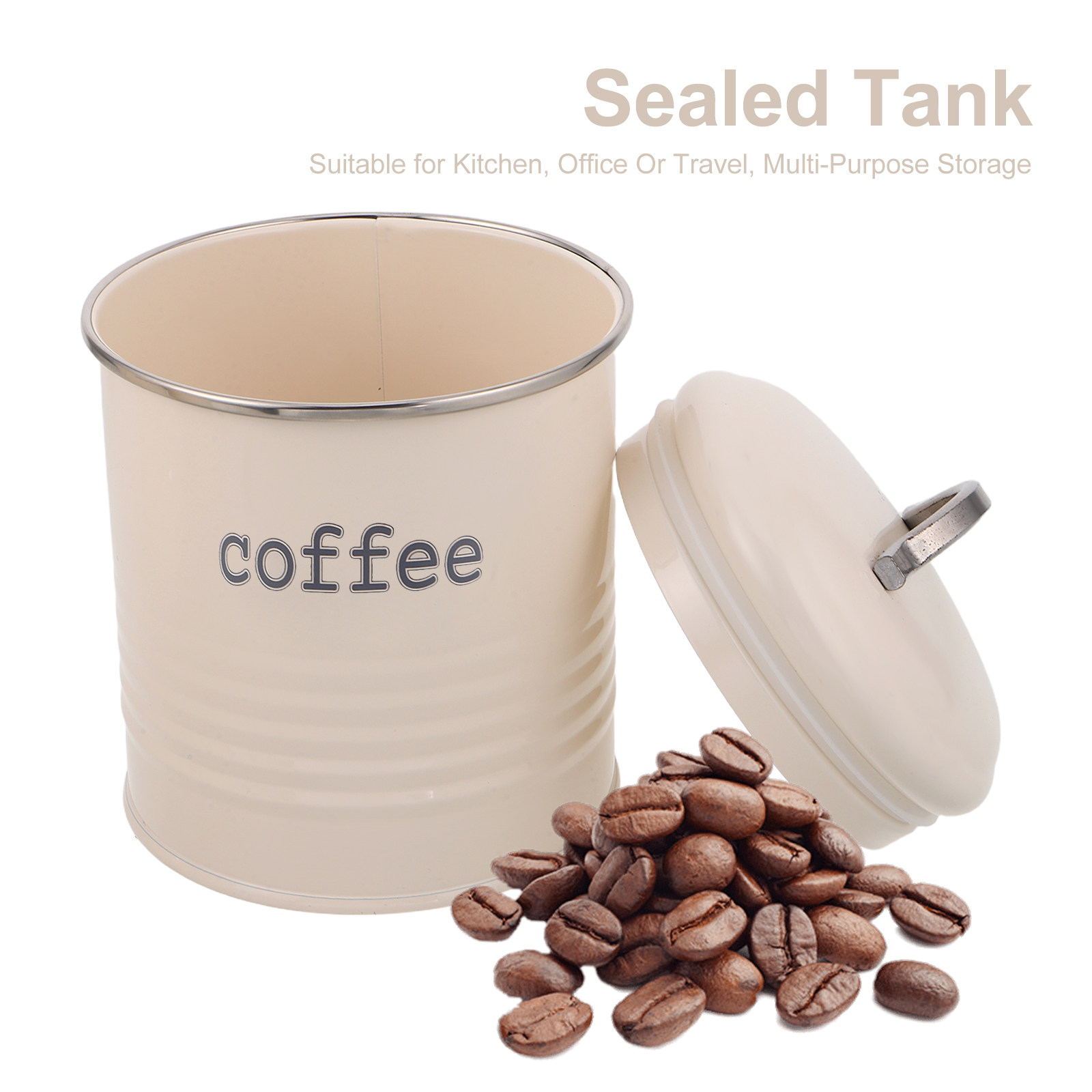 3個セット 密閉コーヒー豆容器セット 気密茶葉砂糖キャニスタ - Coffee Tea Jar Set のレビューと価格