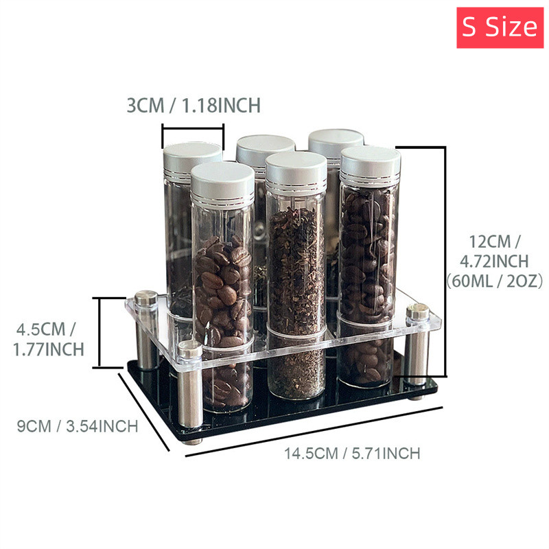 コーヒー豆保存容器ポータブルコーヒー保存瓶ディスプレイラック - Coffee Tea Jar Set のレビューと価格